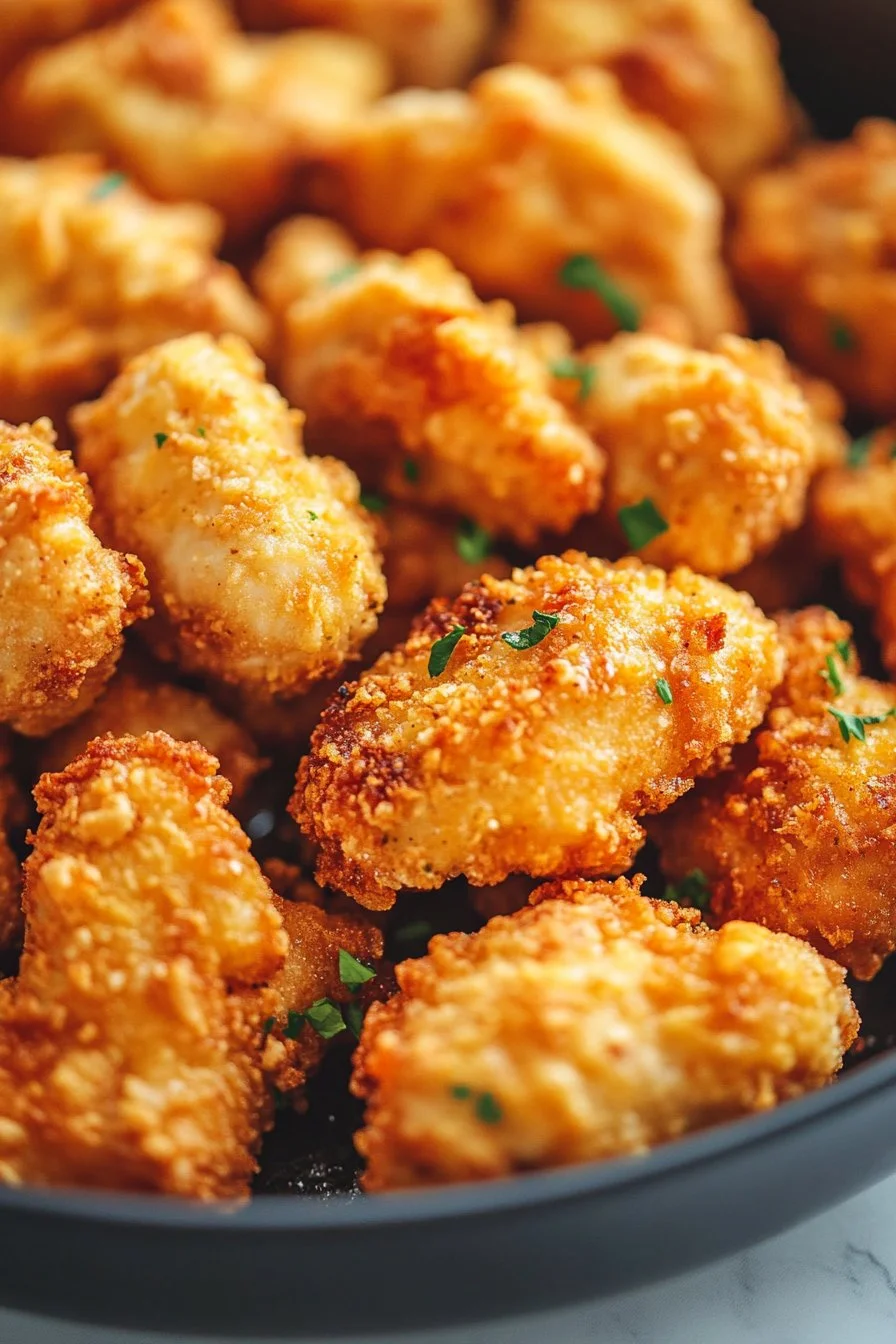 Poulet Popcorn à la Friteuse à Air