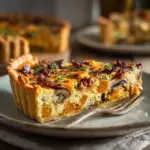 Quiche délicieuse aux champignons