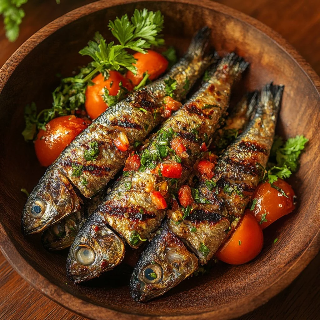 Assiette de sardines préparées selon des recettes faciles