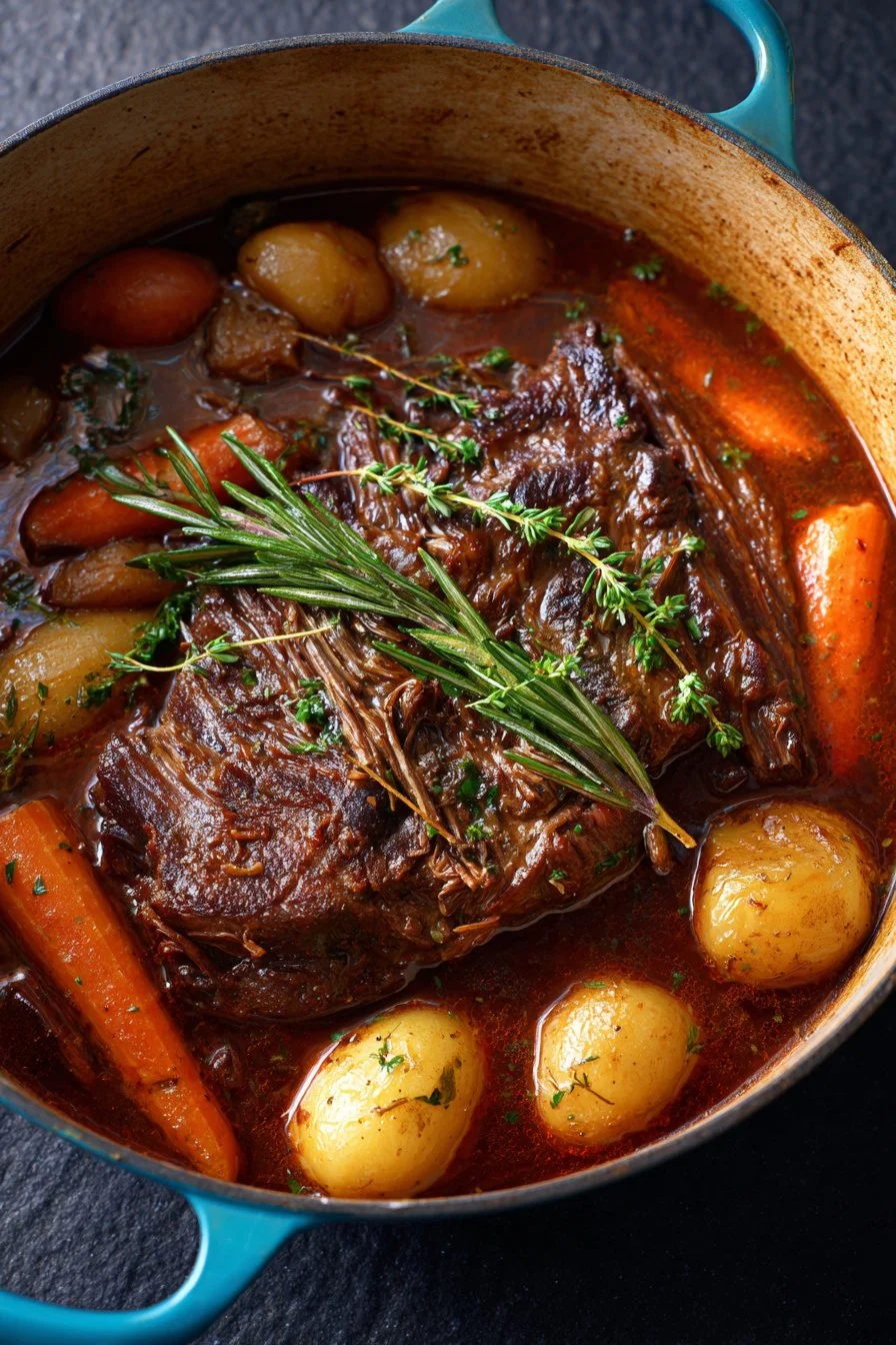 Rôti de boeuf à l'italienne (Stracotto)