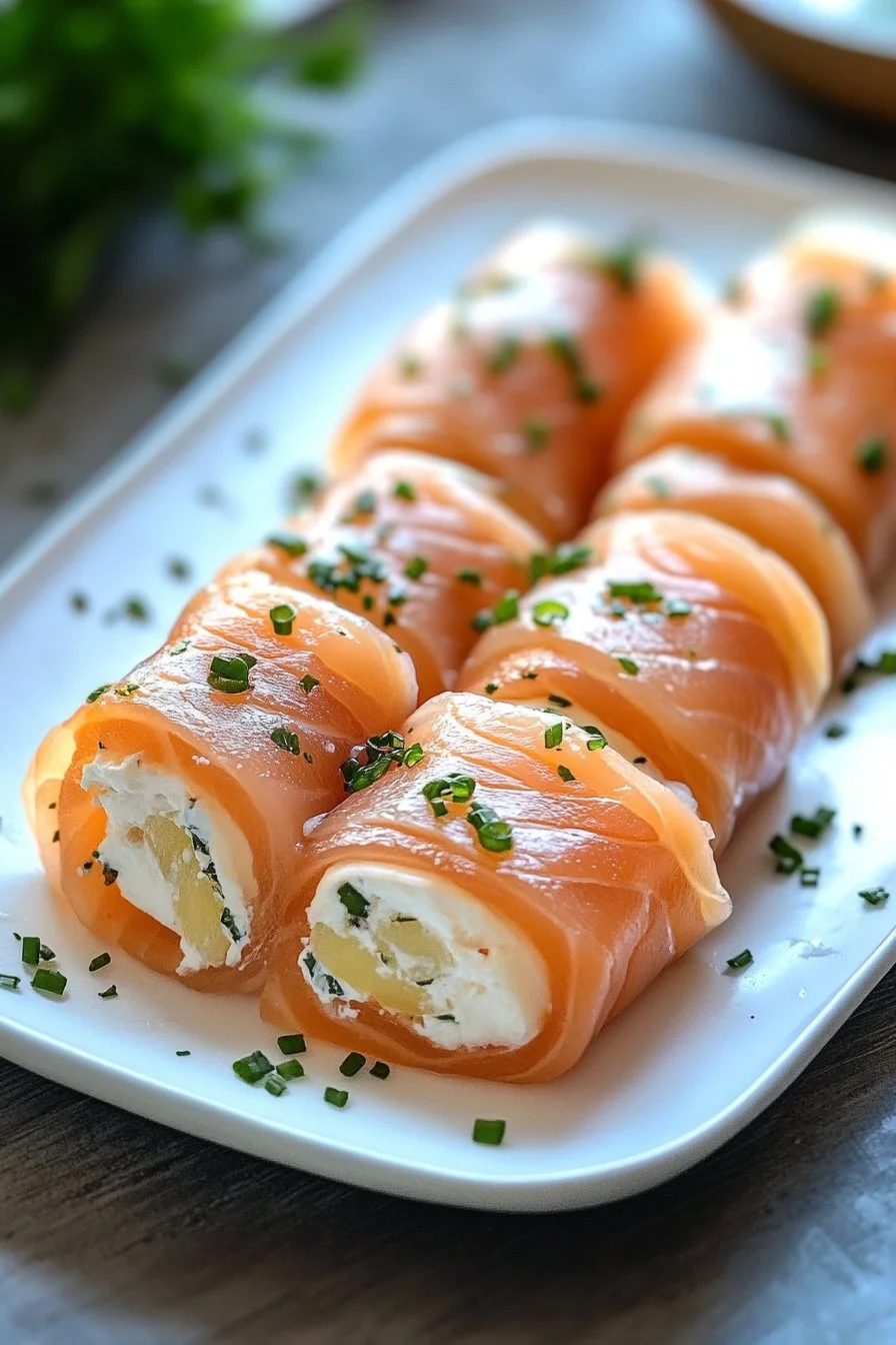 ❤️ Roulés de Saumon Fumé : Apéritifs Élégants pour Chaque Occasion ! 🍣🥑🔥