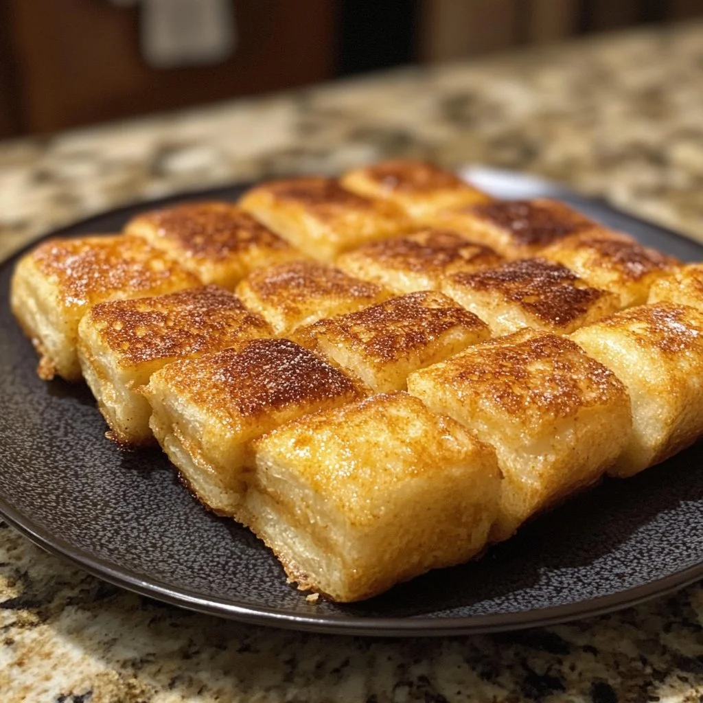 Roulés façon pain perdu garnis de fruits et de sirop