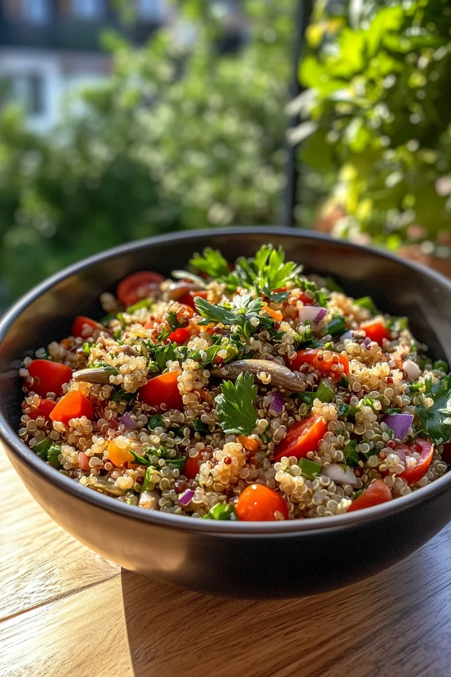 Salade de quinoa aux sardines facile