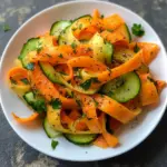 Salade de Rubans de Carottes et Concombres