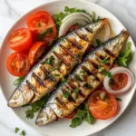 Salade de sardines frites fraîches