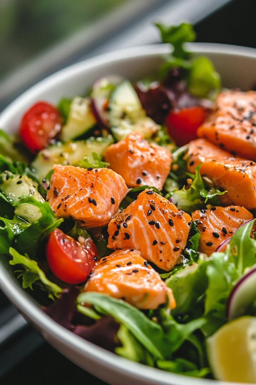 Recette de salade de saumon frais