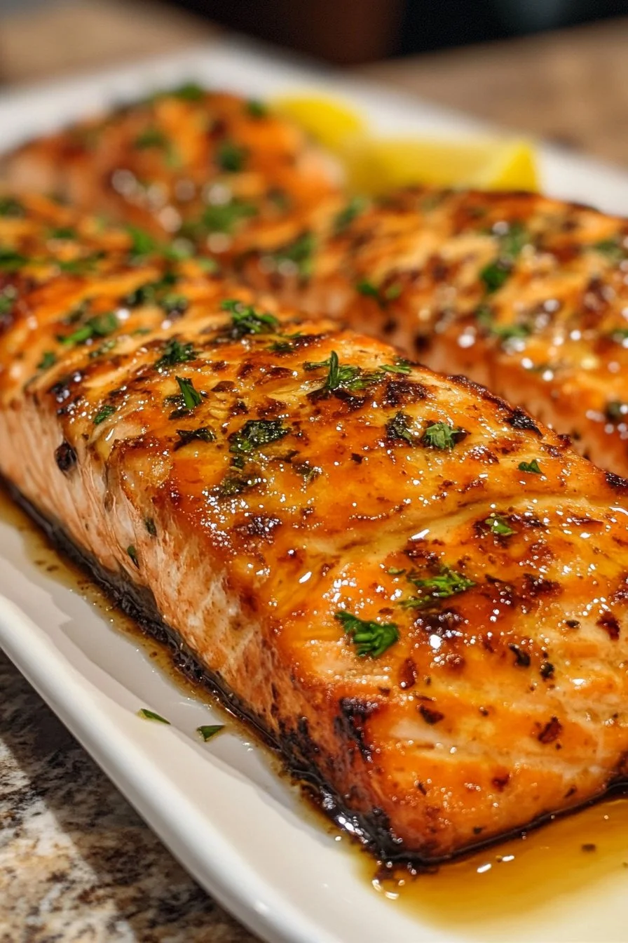 Saumon cuit au four à la manière de Texas Roadhouse