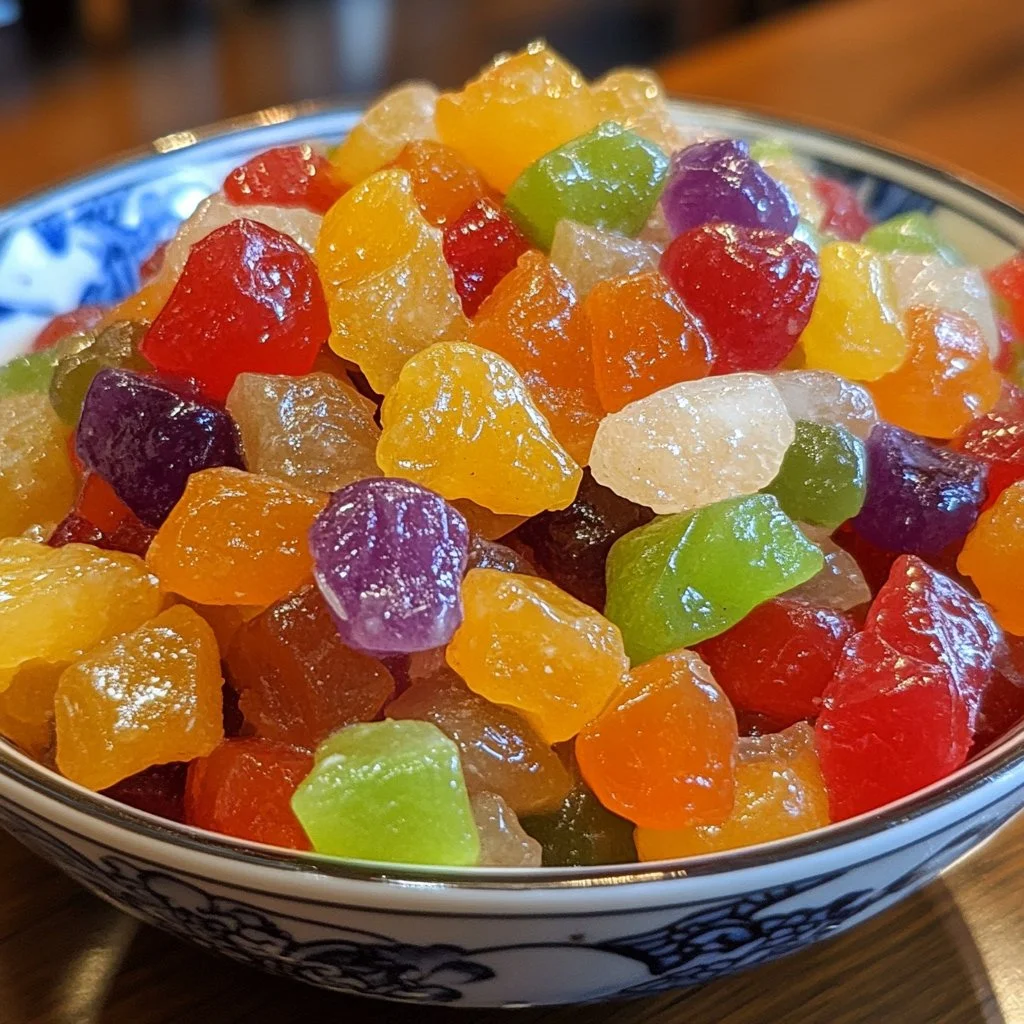 Tanghulu, fruits confits chinois enrobés de sucre