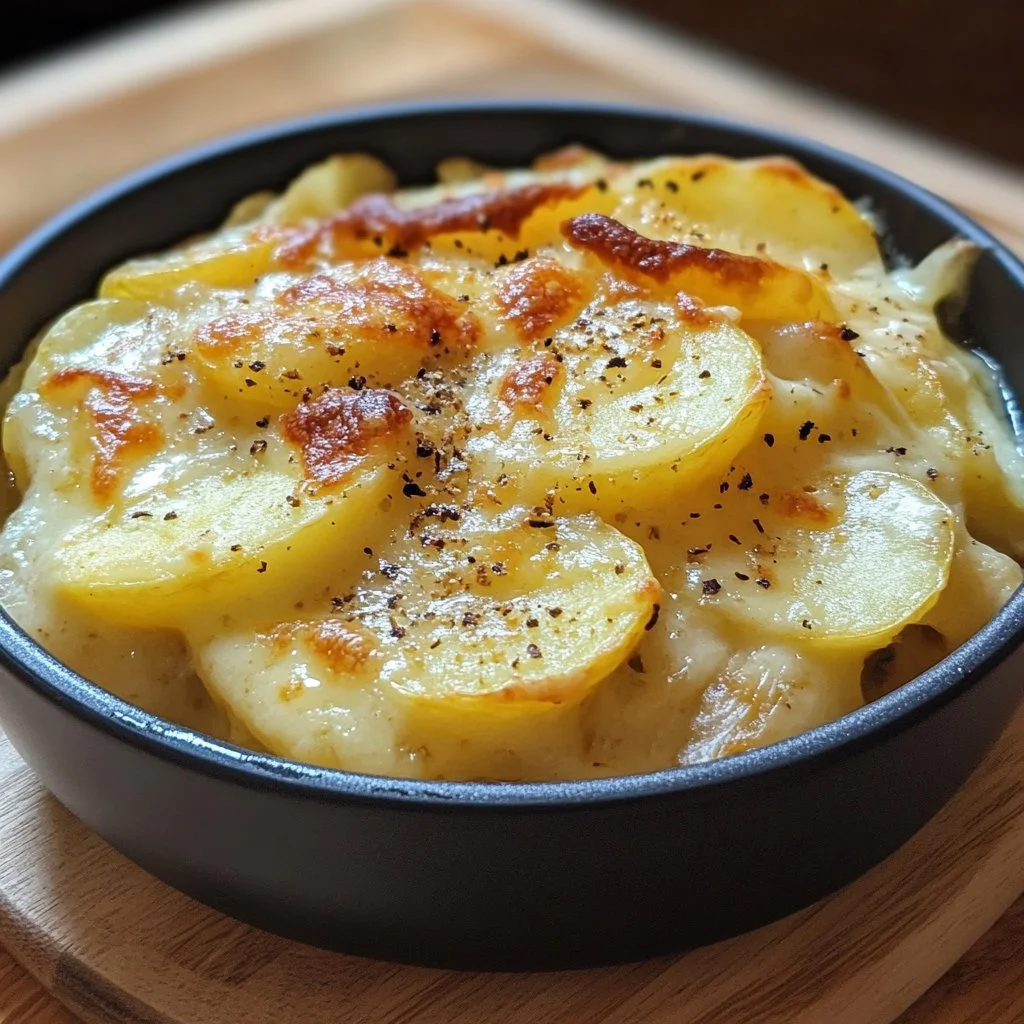 Recette de tartiflette préparée au Airfryer, savoureuse et facile.
