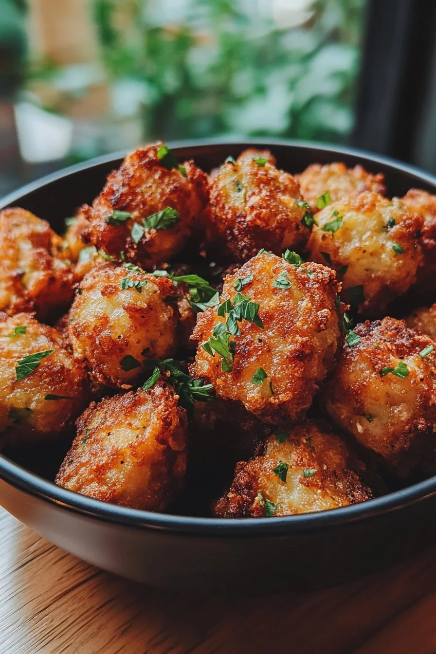 Tots de courgette à la friteuse à air