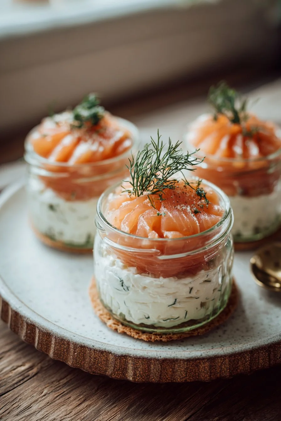 Verrines au Saumon et Boursin