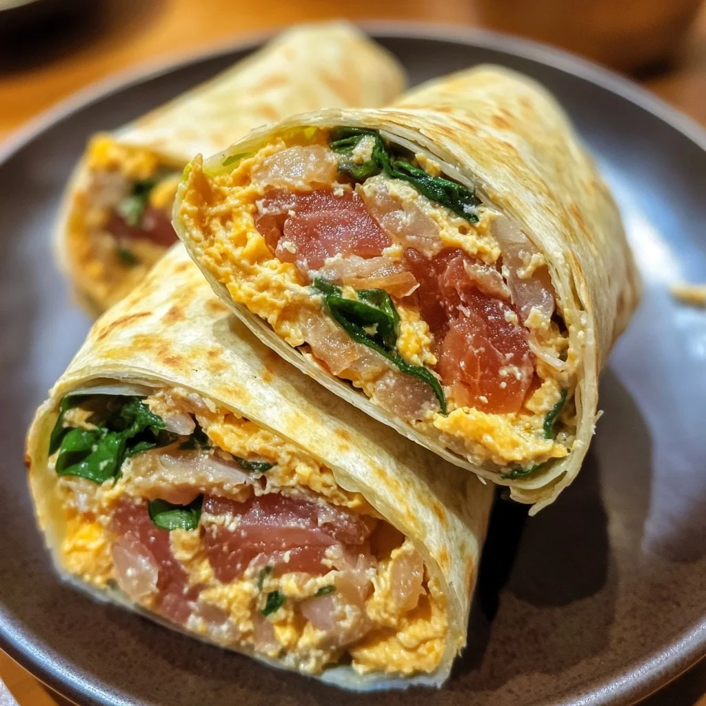 Wrap au thon savoureux et sain, parfait pour un repas équilibré