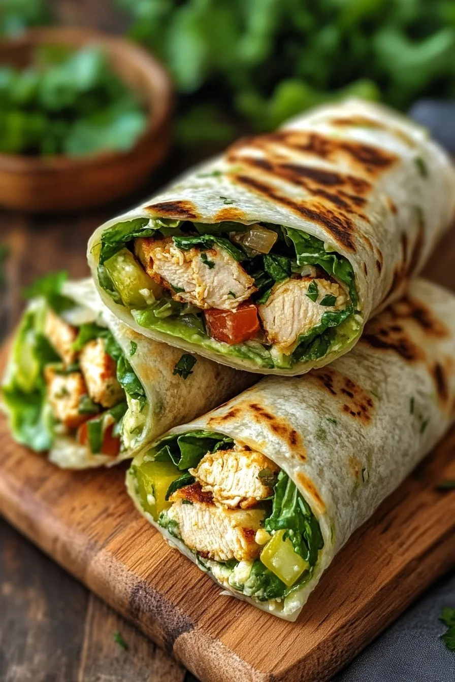 Wraps au poulet César