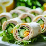 Wraps froids au thon, concombre et fromage frais