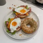 Bagels au Bacon
