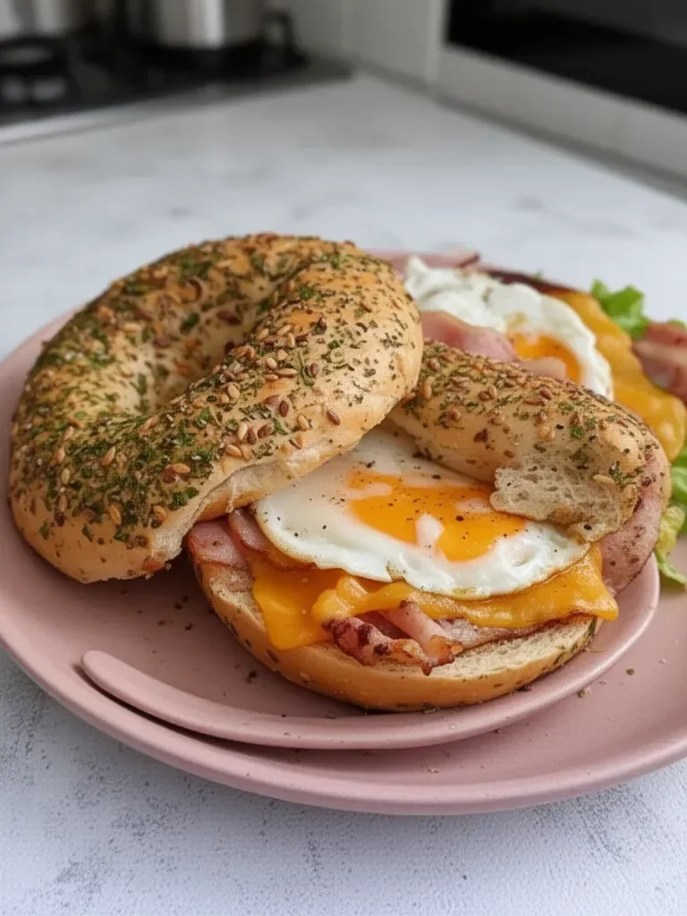 Bagels au Bacon