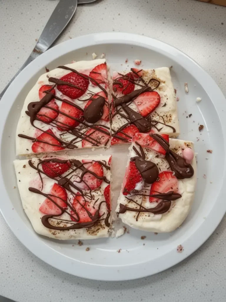 Bark au yaourt et fraises