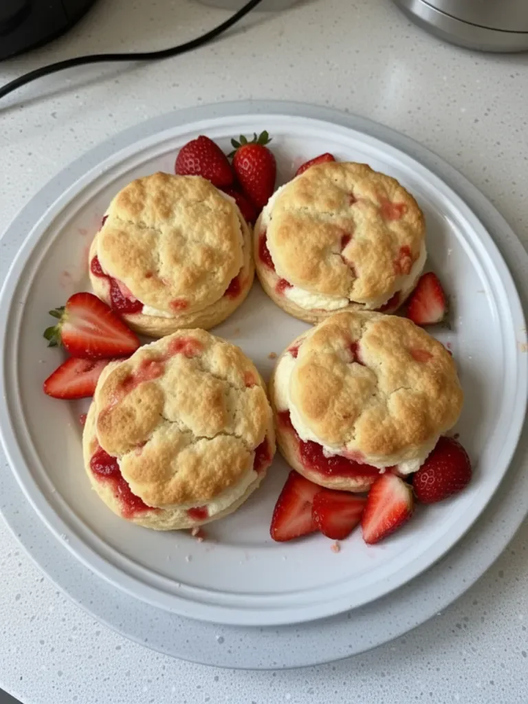 Biscuits au cheesecake à la fraise