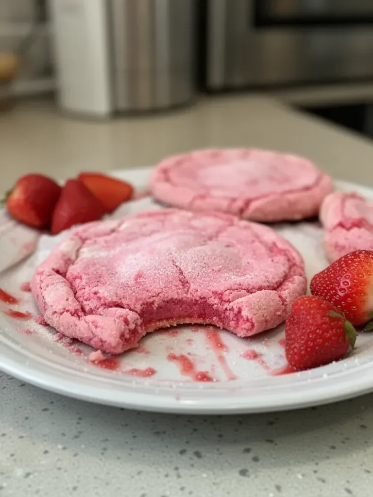 Biscuits au sucre à la fraise