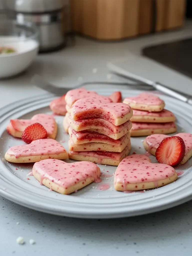Biscuits sablés à la fraise