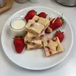 Blondies à la fraise