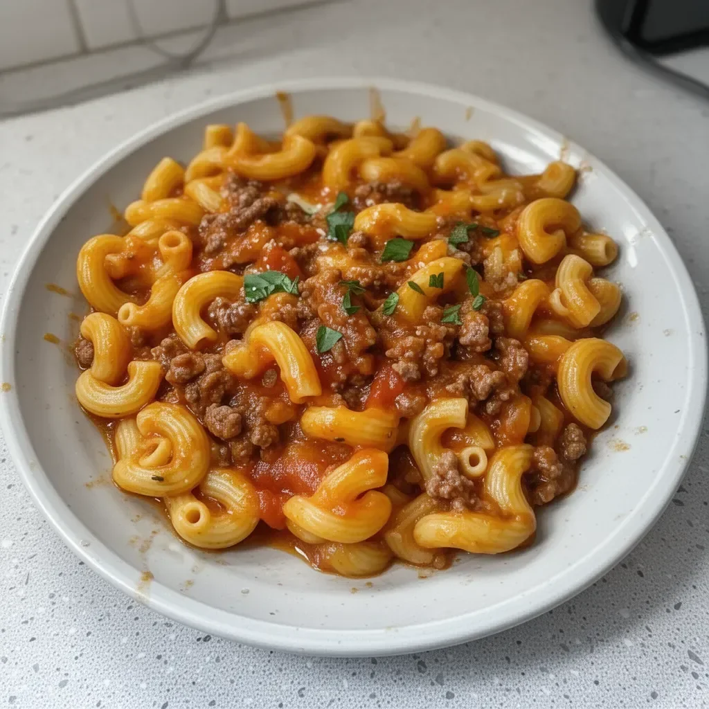 Boeufaroni en une seule casserole, plat savoureux et pratique