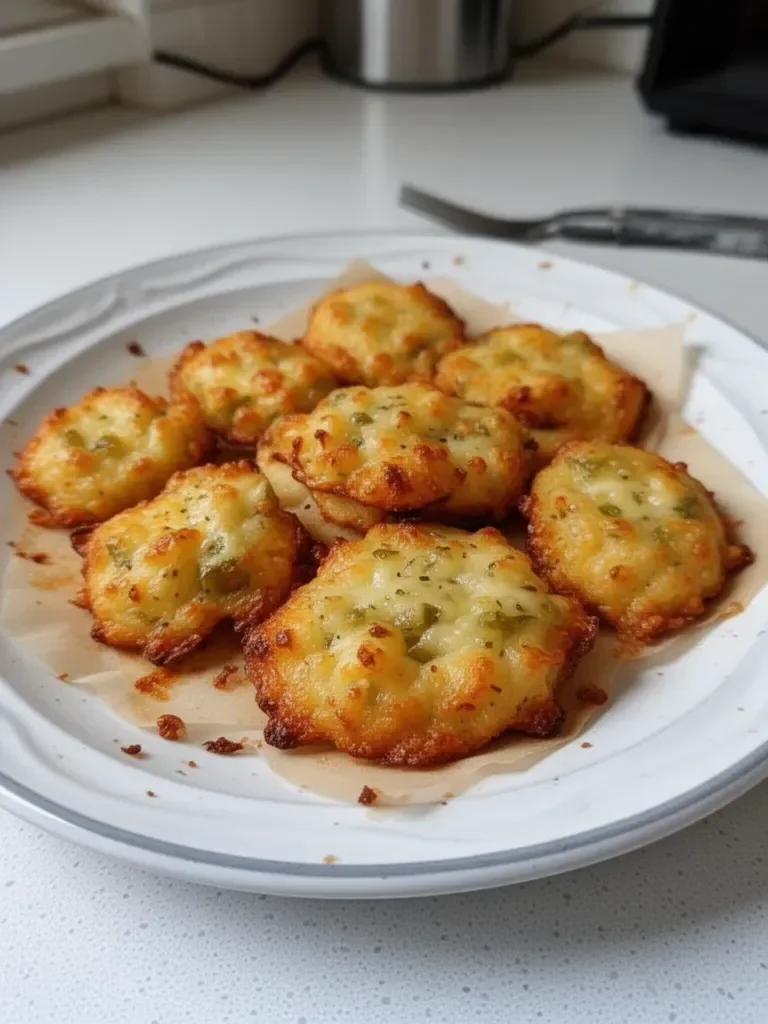 Bouchées Croquantes au Fromage et aux Cornichons