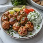 Boules de viande grecques avec Tzatziki