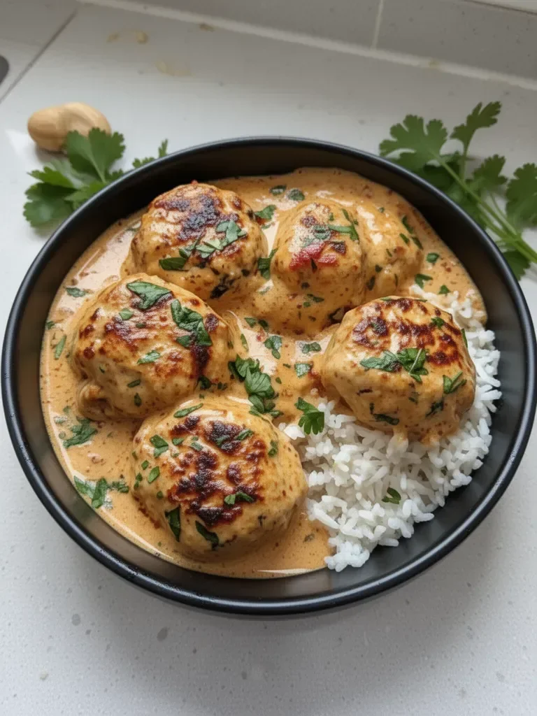 Boulettes de Poulet au Gingembre et Sauce Cacahuète Addictive