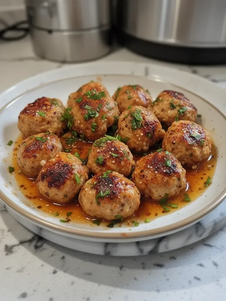 Recette de boulettes de viande au poulet, sirop d'érable et moutarde de Dijon