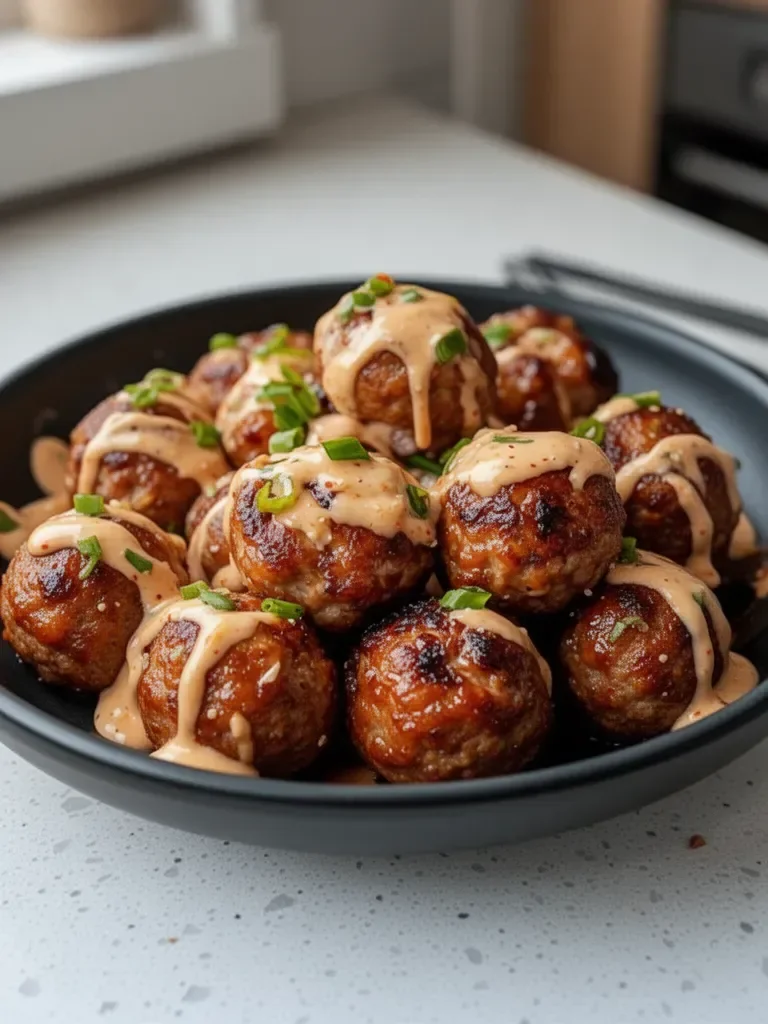 Boulettes de viande BBQ coréen avec sauce mayo épicée : une recette savoureuse et facile pour débutants