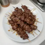 Brochettes de bœuf teriyaki au sésame