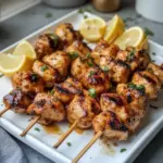 Brochettes de poulet Cowboy Butter grillées