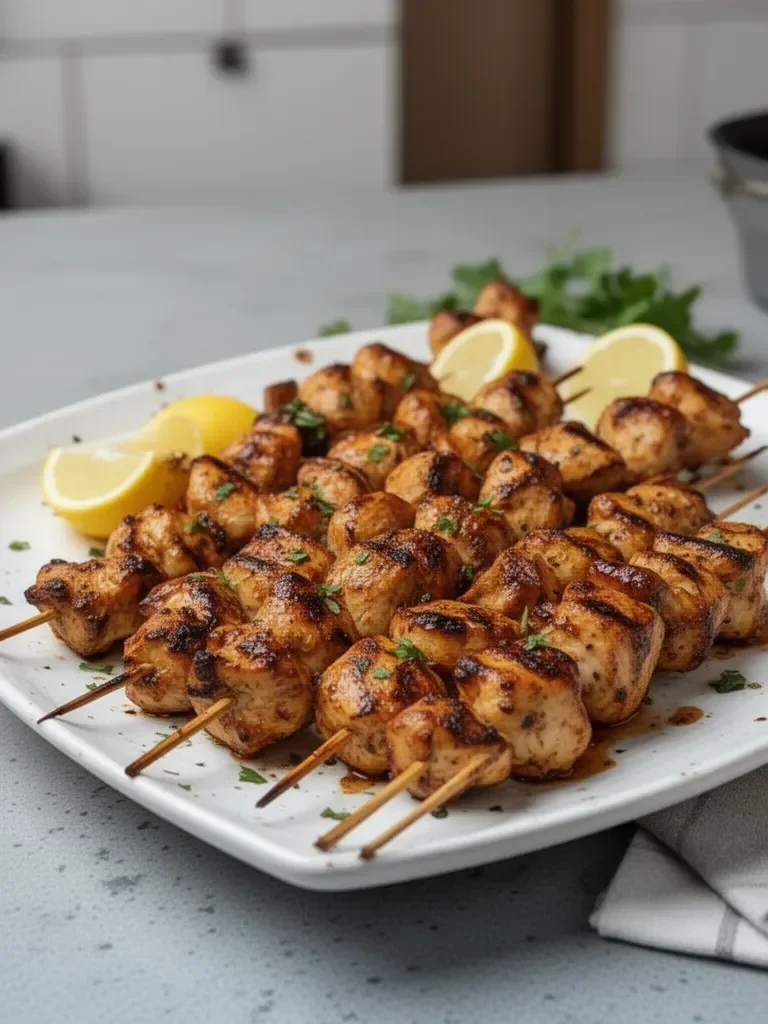 Brochettes de poulet Cowboy Butter grillées