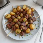Brochettes de Steak et Pommes de Terre Grillées