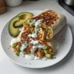 Burritos au poulet, à l'avocat et à la sauce ranch