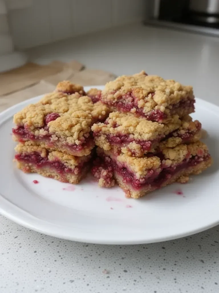 Carrés à la framboise