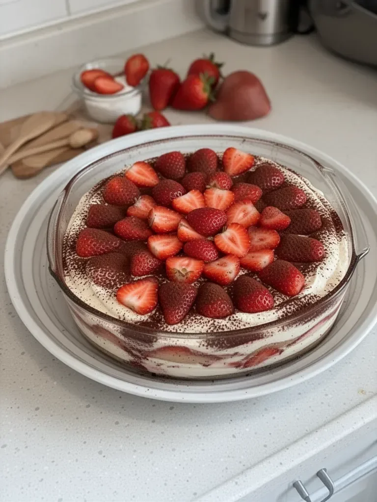 Charlotte aux Fraises Façon Tiramisu