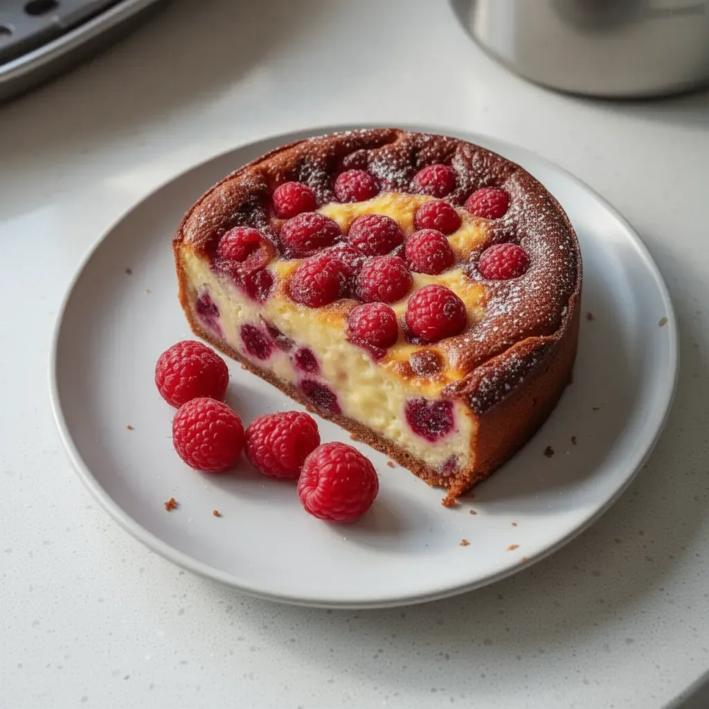 Clafoutis Framboises Facile - un délicieux dessert aux framboises.