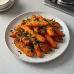Crispy smashed carrots