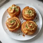 Cruffins au fromage et à l'ail