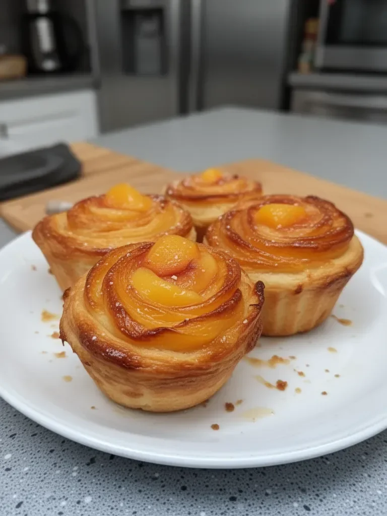 Cruffins Tart aux Pêches