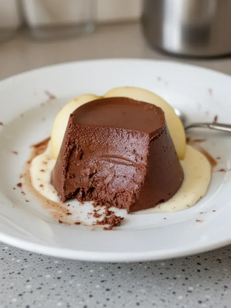 Dessert 2 ingrédients : chocolat et pomme, sans cuisson, fondant