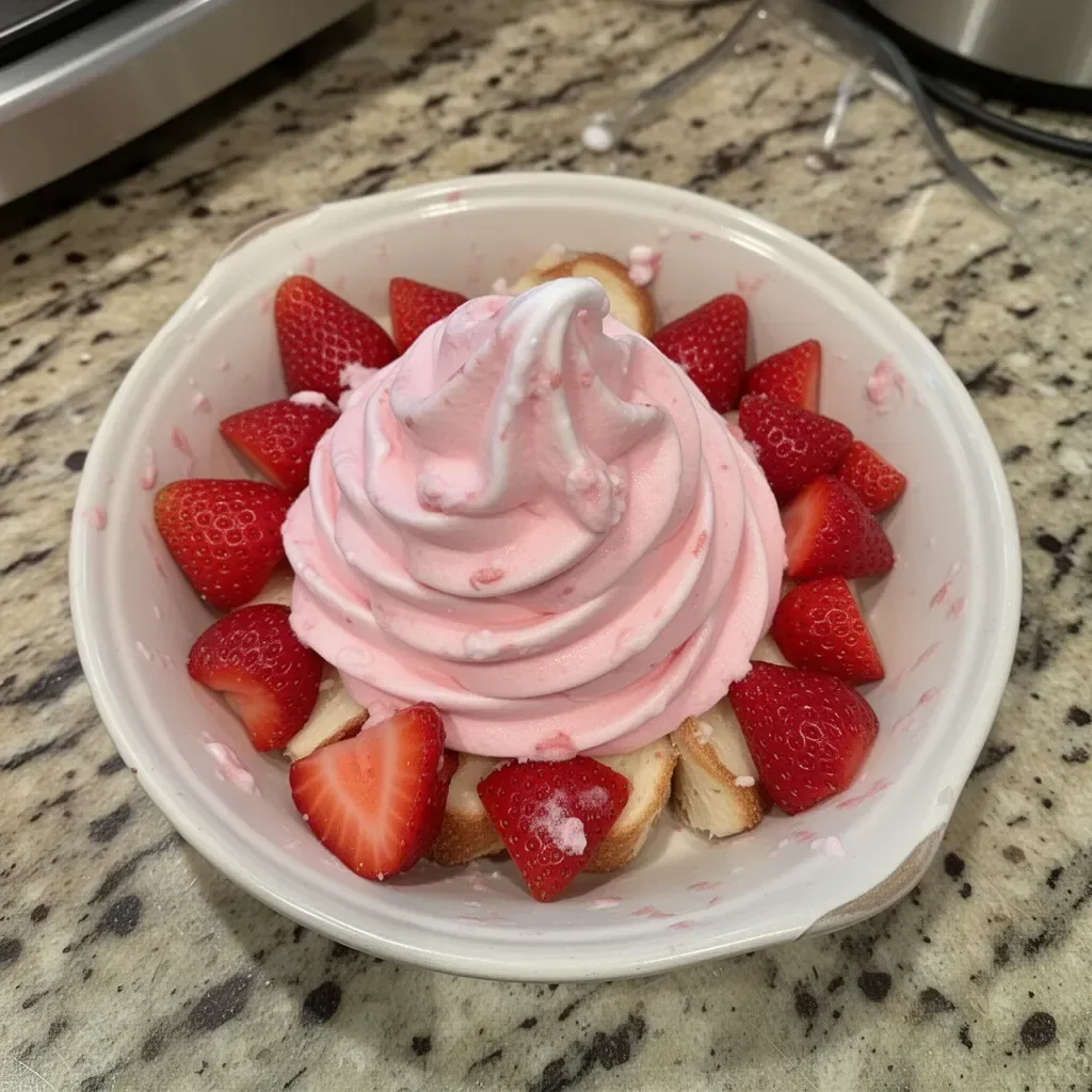 Dole Whip aux fraises, un dessert glacé et fruité