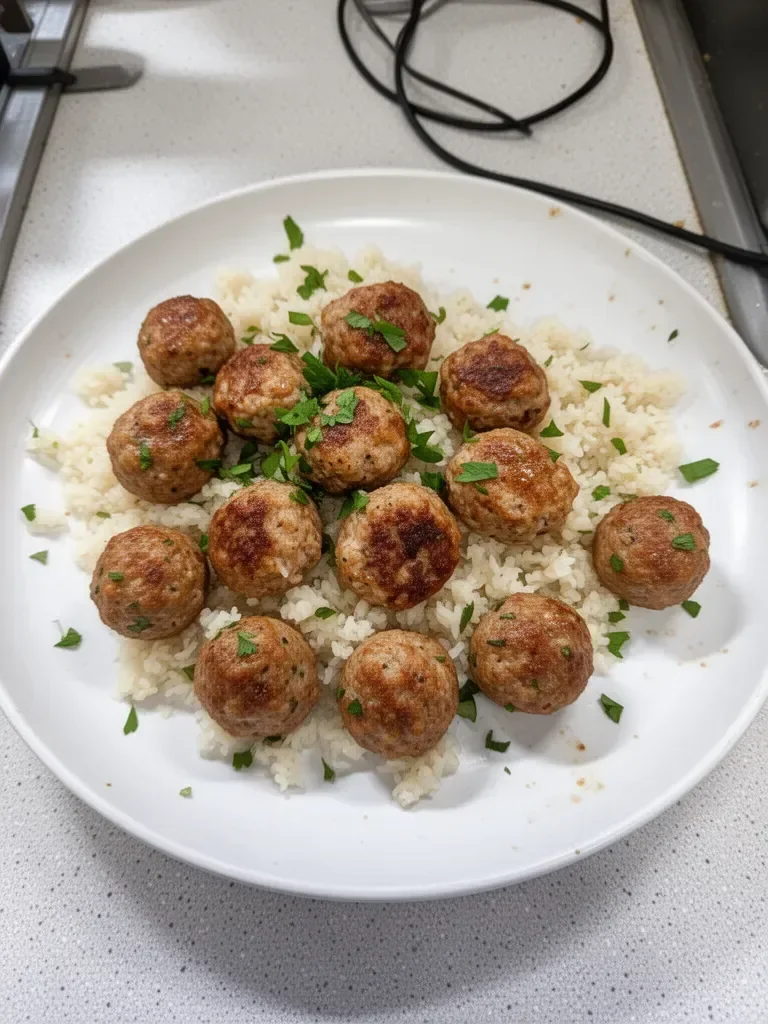 Recette de boulettes de viande de dinde sans chapelure, savoureuses et faciles à préparer.