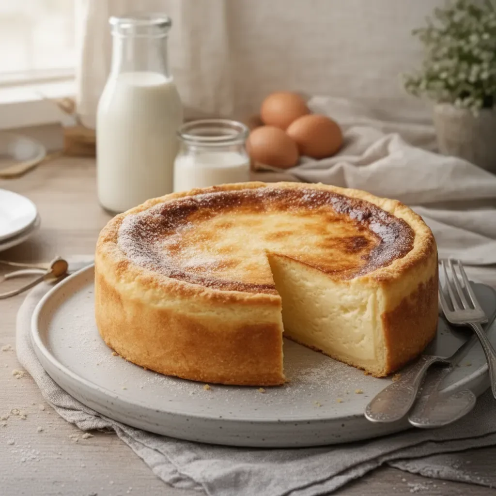 Flan du boulanger crémeux et délicieux, dessert traditionnel français.