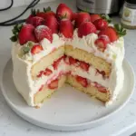 Gâteau à la vanille et aux fraises