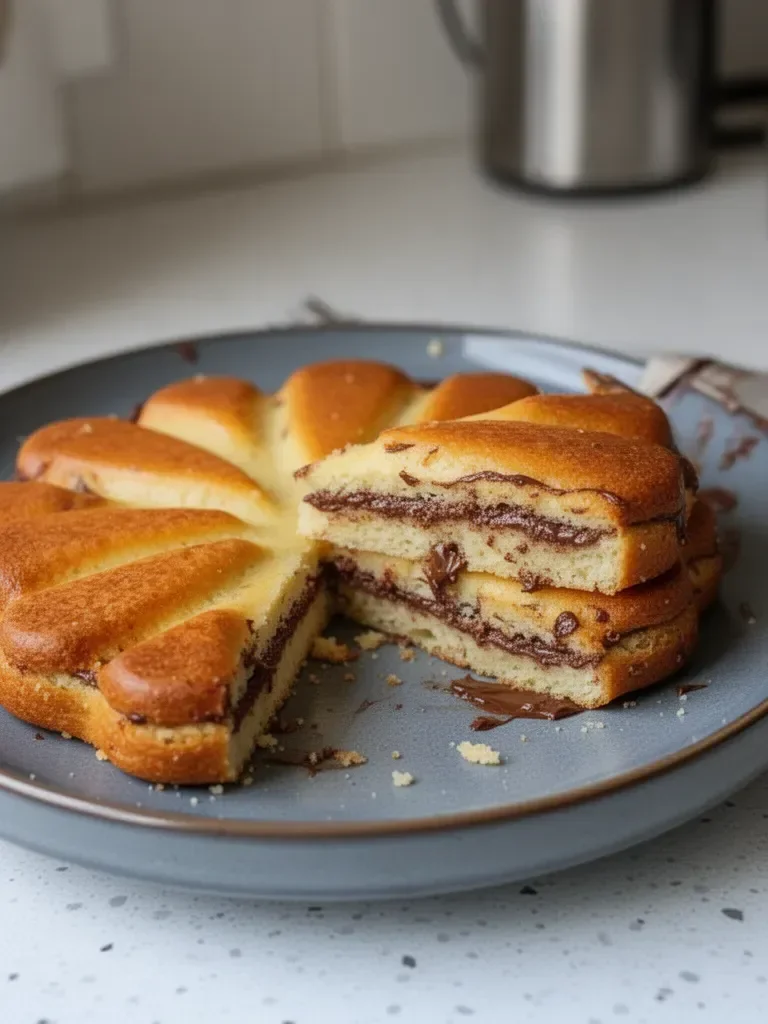 Gâteau aux blancs d'œufs et pâte à tartiner