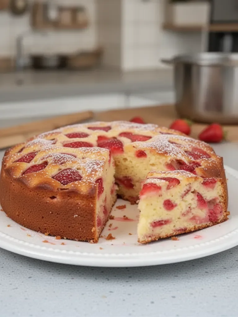 GÂTEAU AUX FRAISES FACILE