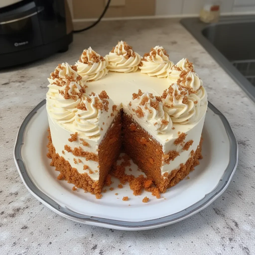 Gâteau carotte moelleux avec glaçage au fromage à la crème